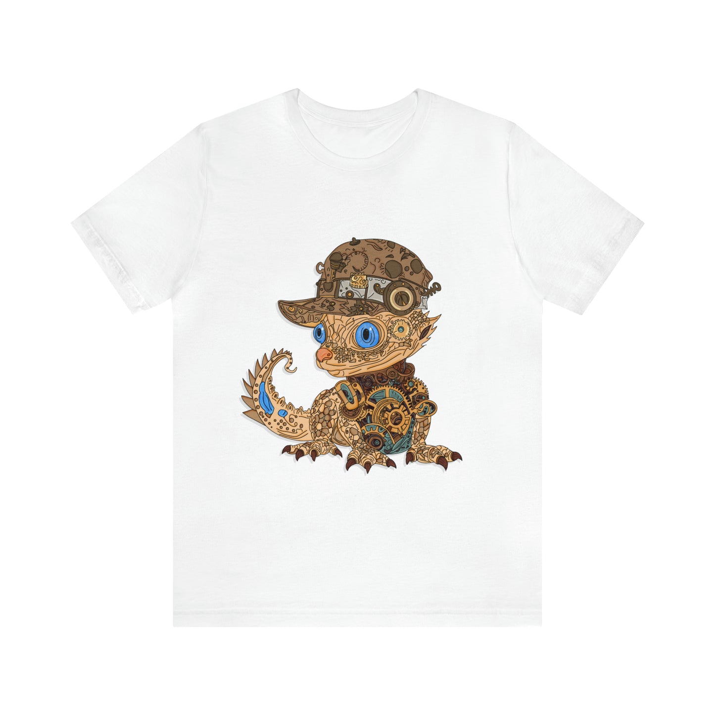 Steampunk Lizard - Unisex Jersey Short Sleeve Tee