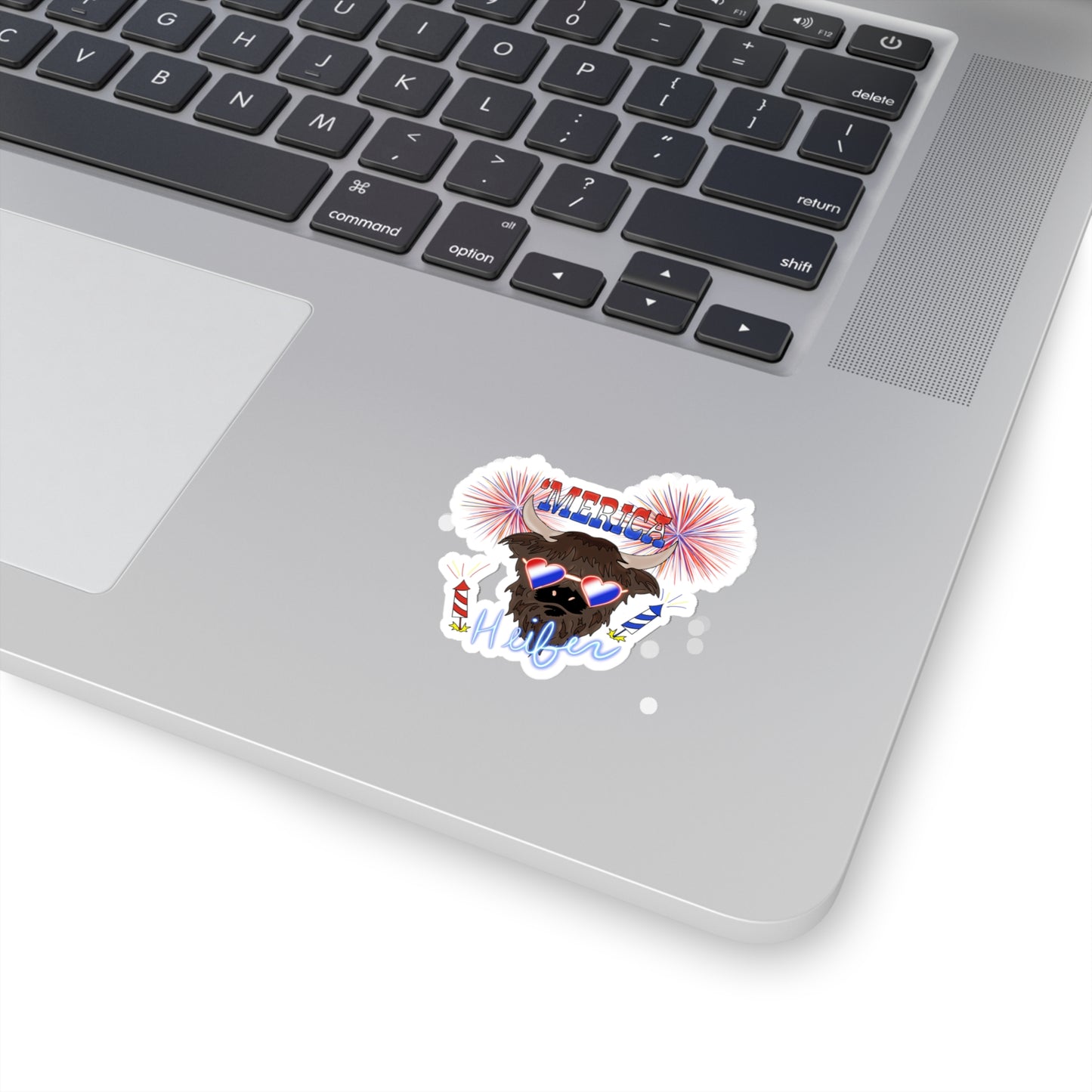 'Merica Heifer - Kiss-Cut Stickers