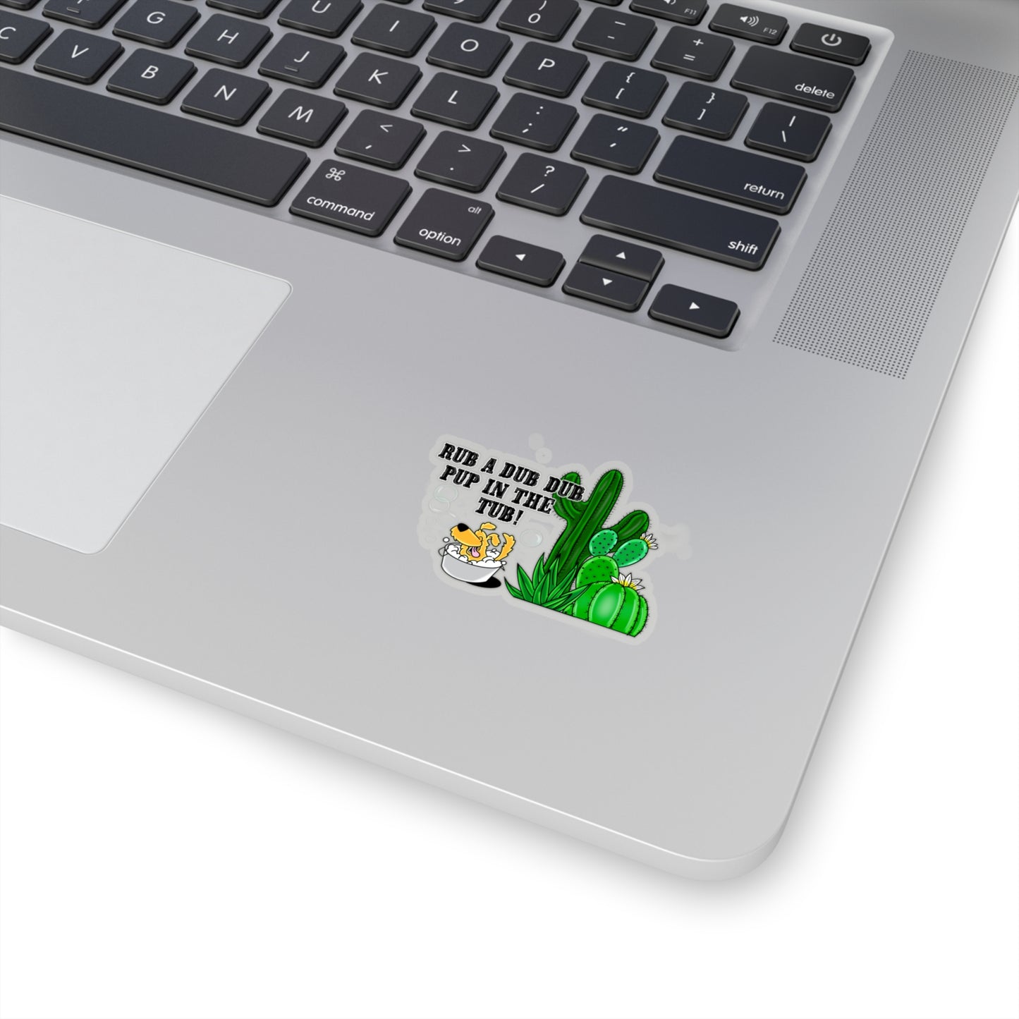 Pup in a tub - Kiss-Cut Stickers