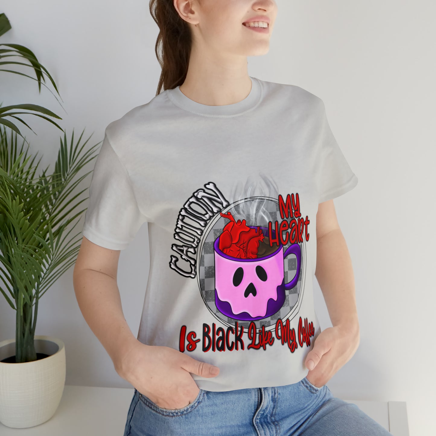 Caution - Unisex Jersey Short Sleeve Tee