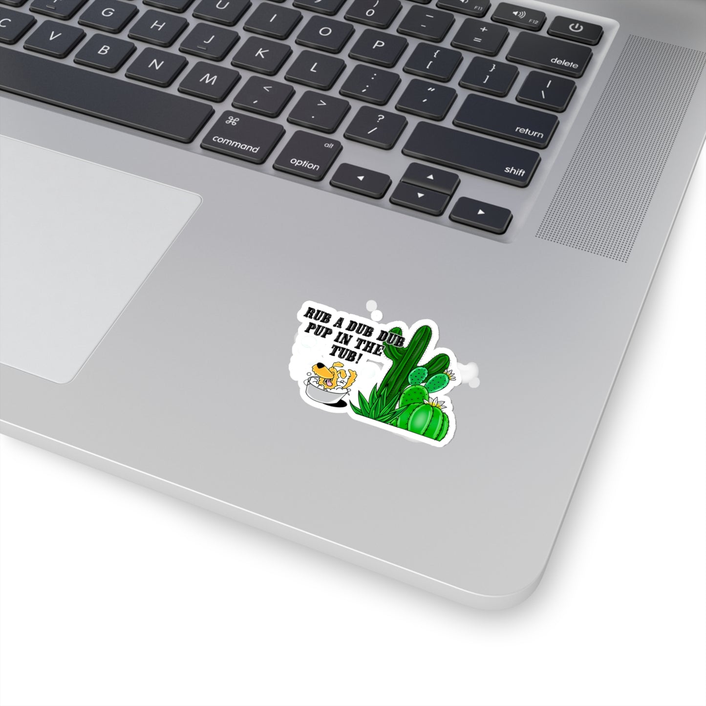 Pup in a tub - Kiss-Cut Stickers