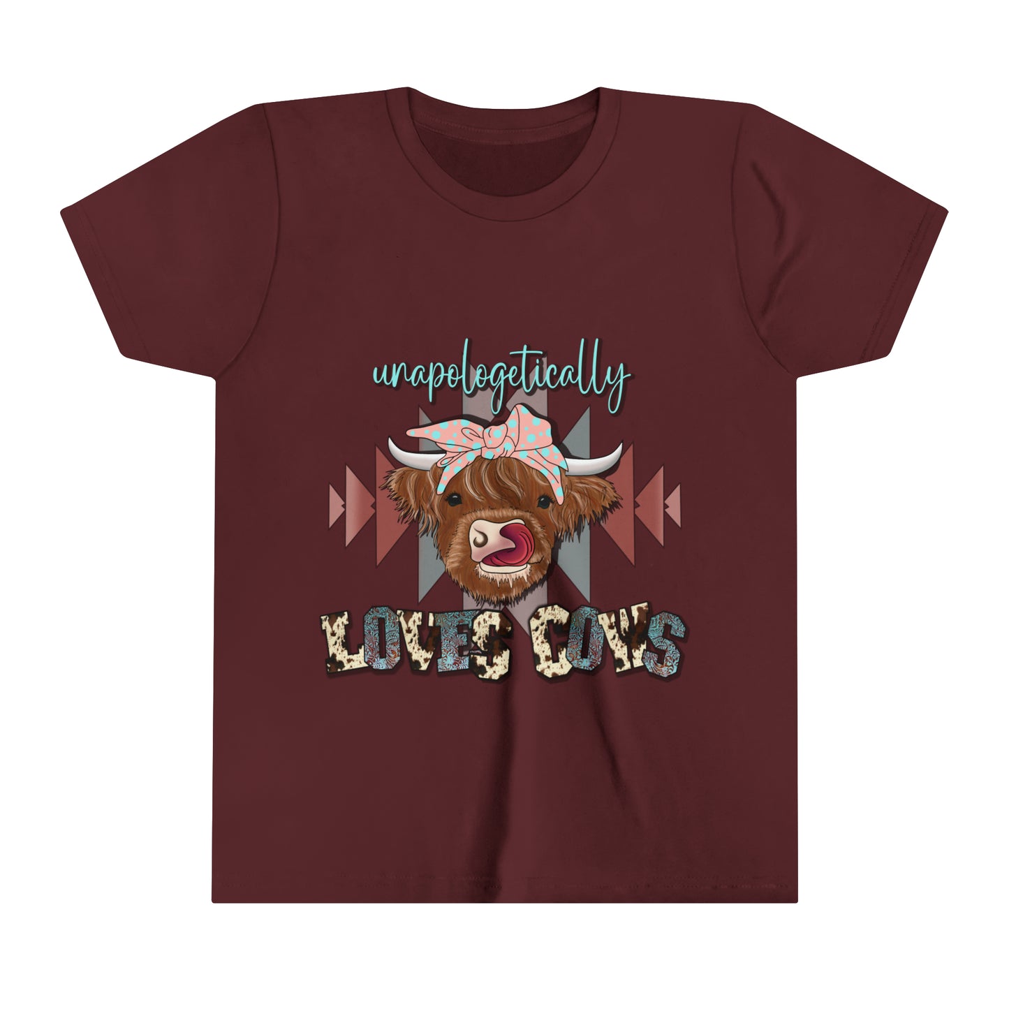 Unapologetically Loves Cows - Youth Short Sleeve Tee