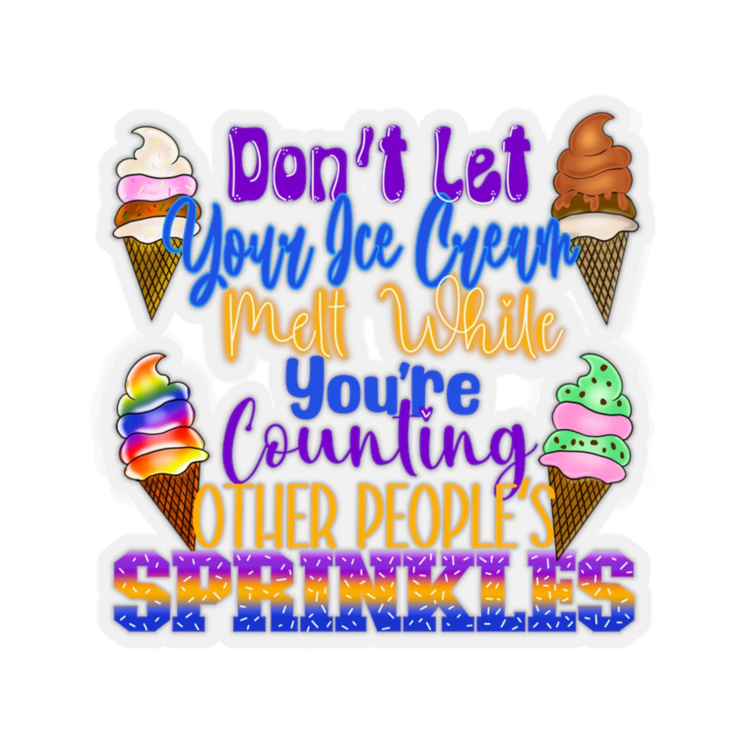 Sprinkles - Kiss-Cut Stickers