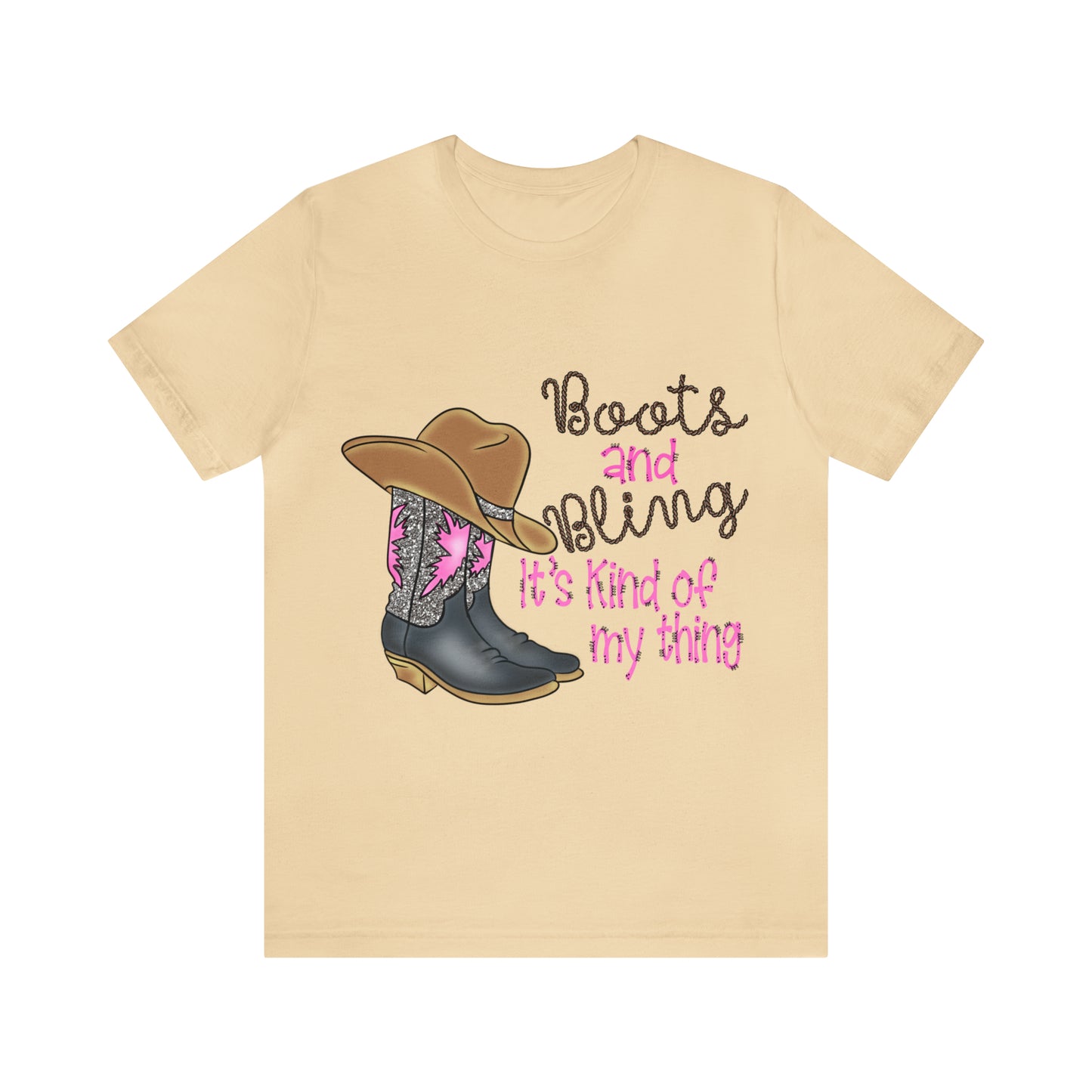 Boots & Bling - Unisex Jersey Short Sleeve Tee