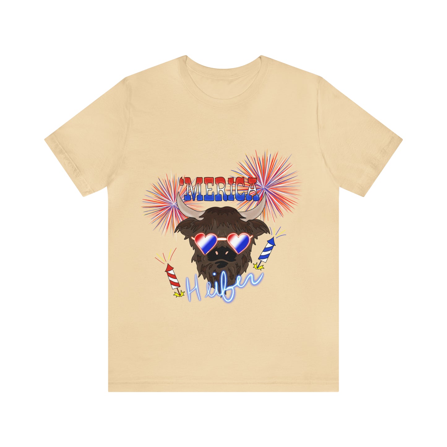 'Merica Heifer - Unisex Jersey Short Sleeve Tee