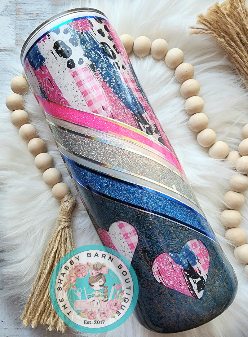 Country Heart Peek-a-Boo Denim