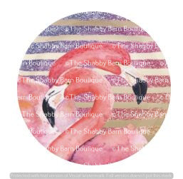 Flamingos on Glitter