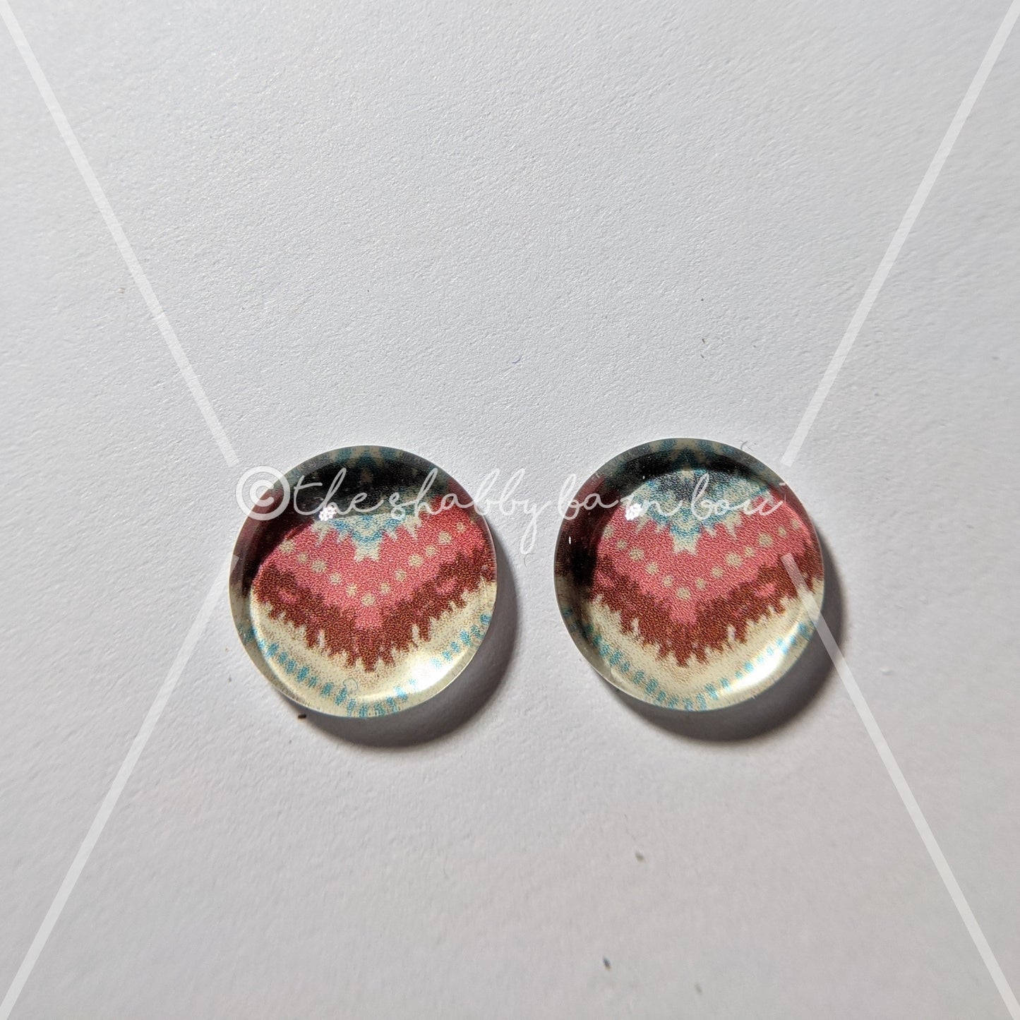 Teal and Coral Pattern