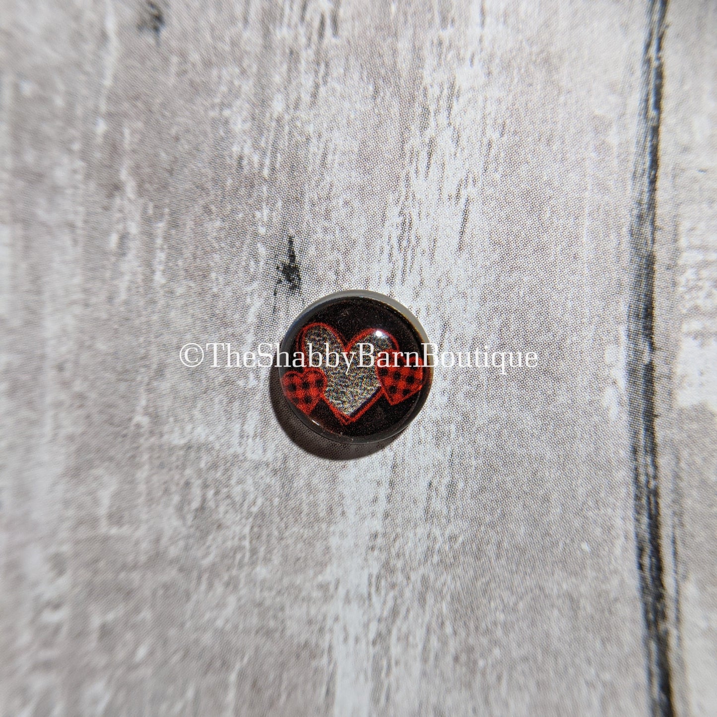 Plaid and Leopard Print Hearts