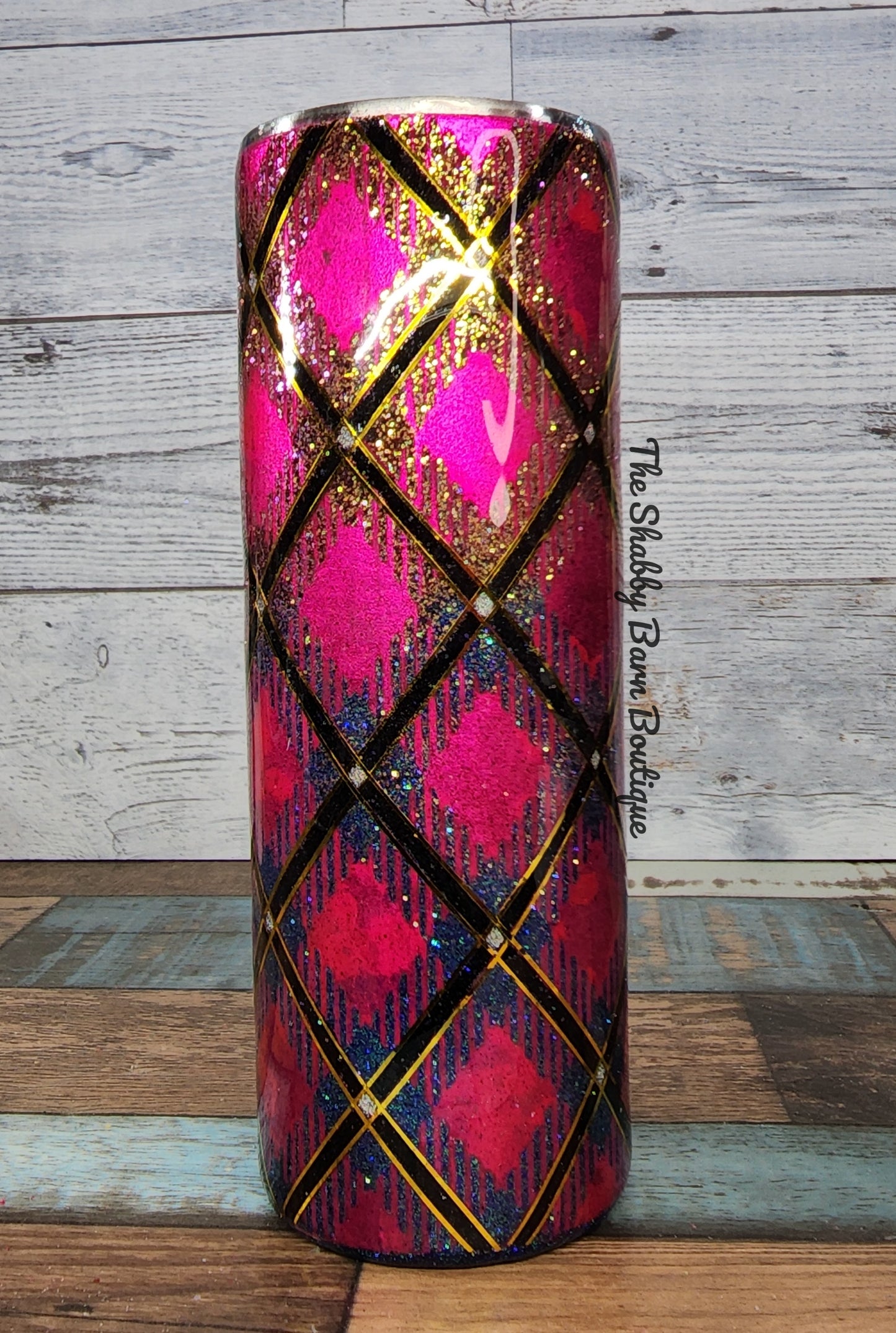 Pink Ombre Plaid