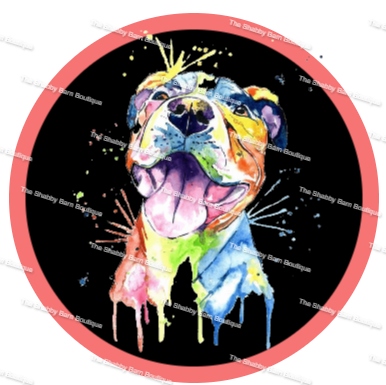 Pitbull Watercolor
