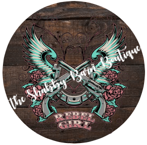 Rebel Girl Pistols and Wings