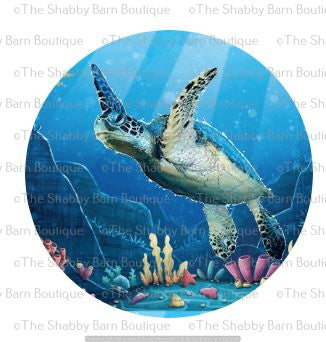 Sea Turtle Underwater