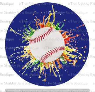 Splash of Color Baseball