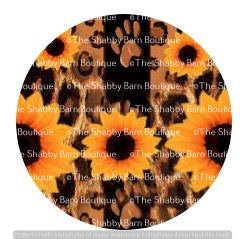 Sunflowers, Paw Prints and Leopard