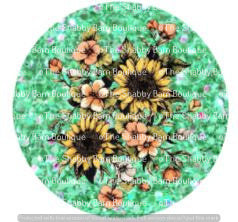 Sunflowers and Green Glitter