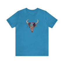 Load image into Gallery viewer, Lace Bull Skull - Unisex Jersey Short Sleeve Tee