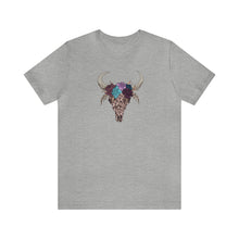 Load image into Gallery viewer, Lace Bull Skull - Unisex Jersey Short Sleeve Tee