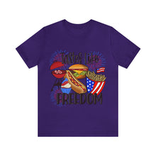 Load image into Gallery viewer, Tastes Like Freedom - Unisex Jersey Short Sleeve Tee