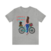 Load image into Gallery viewer, Life is a journey enjoy the ride - Unisex Jersey Short Sleeve Tee