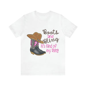 Boots & Bling - Unisex Jersey Short Sleeve Tee