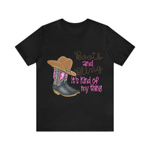 Load image into Gallery viewer, Boots &amp; Bling - Unisex Jersey Short Sleeve Tee