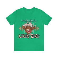 Load image into Gallery viewer, Unapologetically Loves Cows - Unisex Jersey Short Sleeve Tee