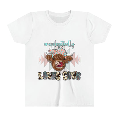 Unapologetically Loves Cows - Youth Short Sleeve Tee