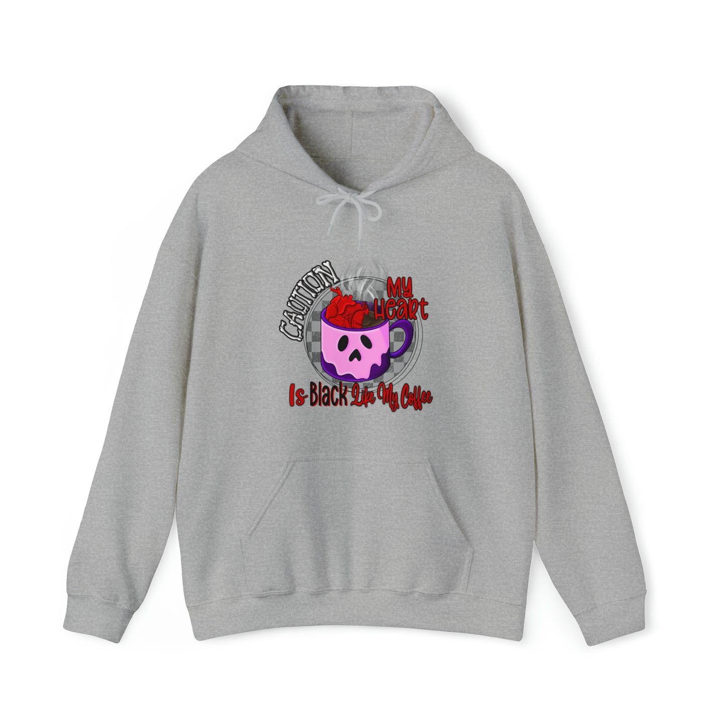 Caution - Unisex Heavy Blend™ Hooded Sweatshirt