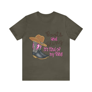 Boots & Bling - Unisex Jersey Short Sleeve Tee