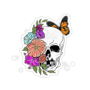 Floral Skull - Kiss-Cut Stickers