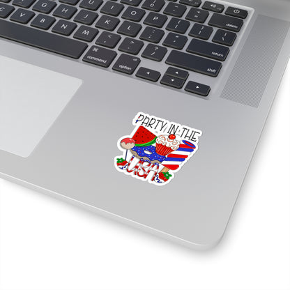 Party in the USA - Kiss-Cut Stickers