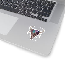 Load image into Gallery viewer, Lace Bull Skull - Kiss-Cut Stickers