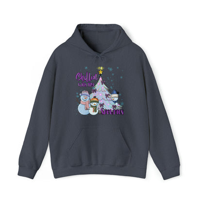 Chillin’ with my Snowmies - Unisex Heavy Blend™ Hooded Sweatshirt