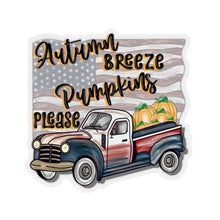 Load image into Gallery viewer, Autumn Breeze and Pumpkins Please - Kiss-Cut Stickers