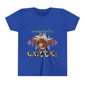 Unapologetically Loves Cows - Youth Short Sleeve Tee