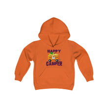 Load image into Gallery viewer, Happy Camper - Youth Heavy Blend Hooded Sweatshirt