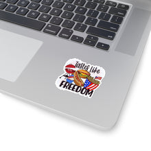 Load image into Gallery viewer, Tastes Like Freedom - Kiss-Cut Stickers