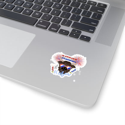 'Merica Heifer - Kiss-Cut Stickers