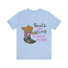 Load image into Gallery viewer, Boots &amp; Bling - Unisex Jersey Short Sleeve Tee