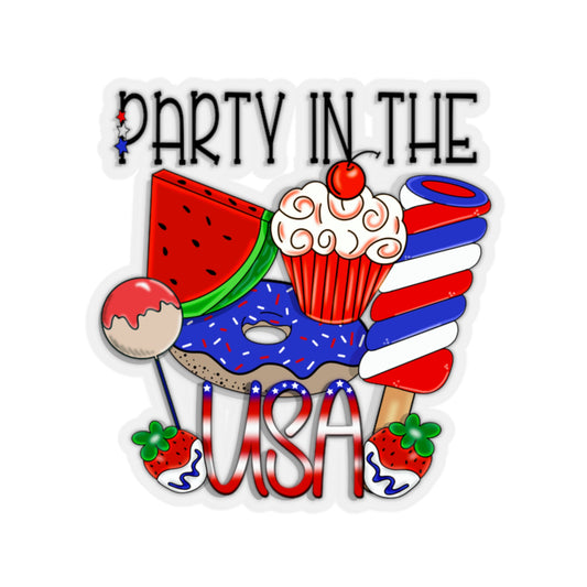 Party in the USA - Kiss-Cut Stickers