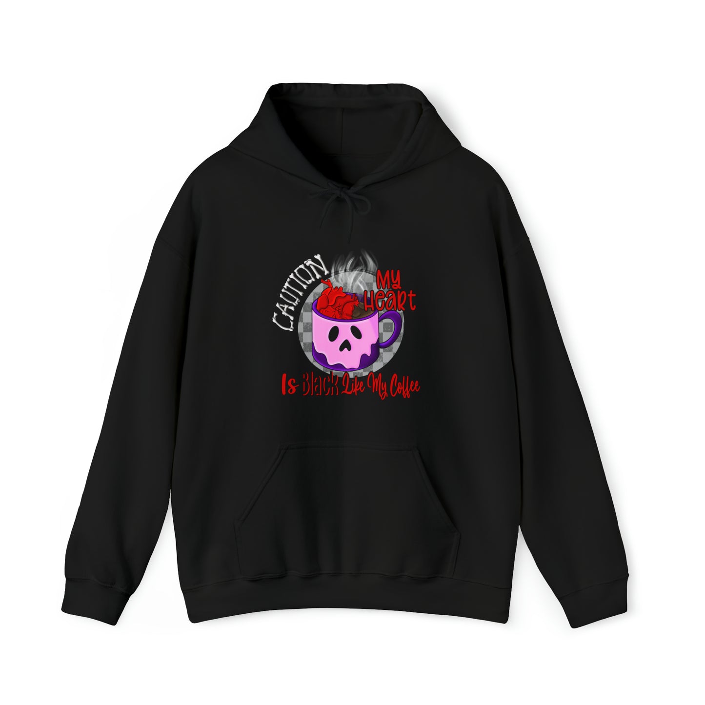 Caution - Unisex Heavy Blend™ Hooded Sweatshirt