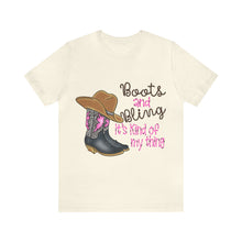 Load image into Gallery viewer, Boots &amp; Bling - Unisex Jersey Short Sleeve Tee