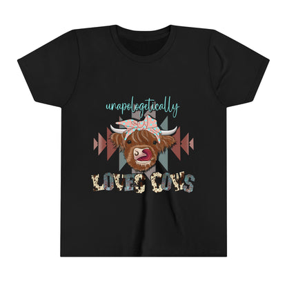 Unapologetically Loves Cows - Youth Short Sleeve Tee