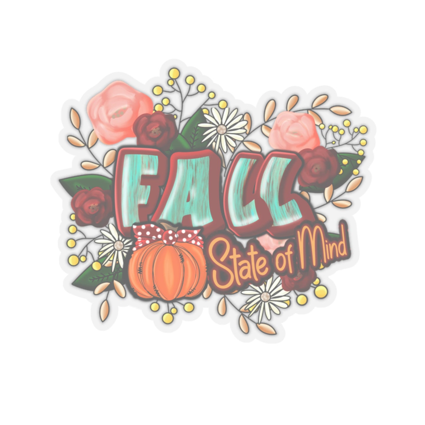 Fall State of Mind - Kiss-Cut Stickers
