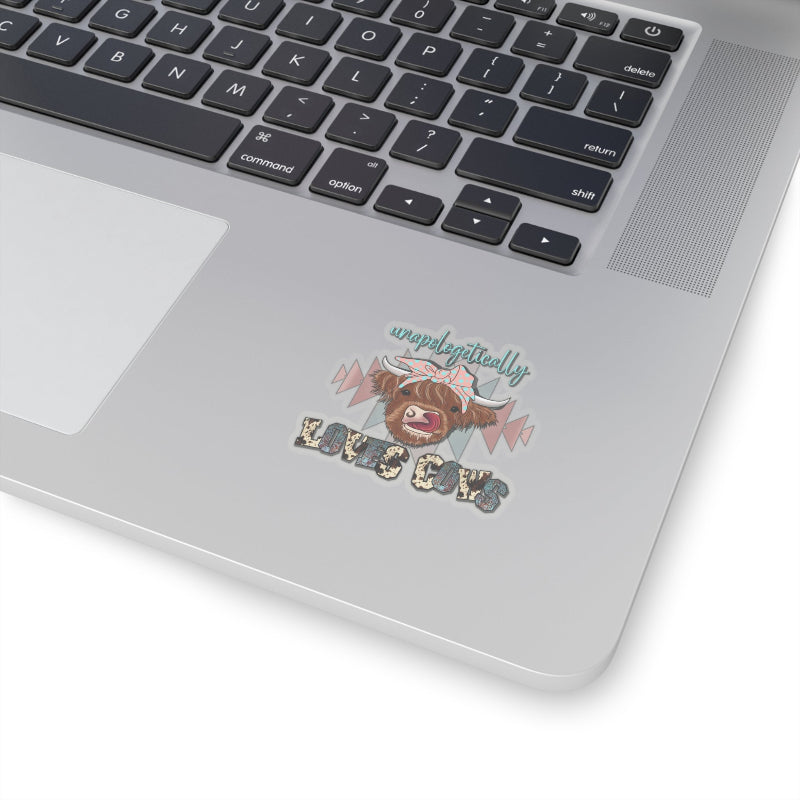 Unapologetically Loves Cows - Kiss-Cut Stickers