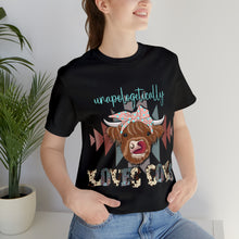 Load image into Gallery viewer, Unapologetically Loves Cows - Unisex Jersey Short Sleeve Tee