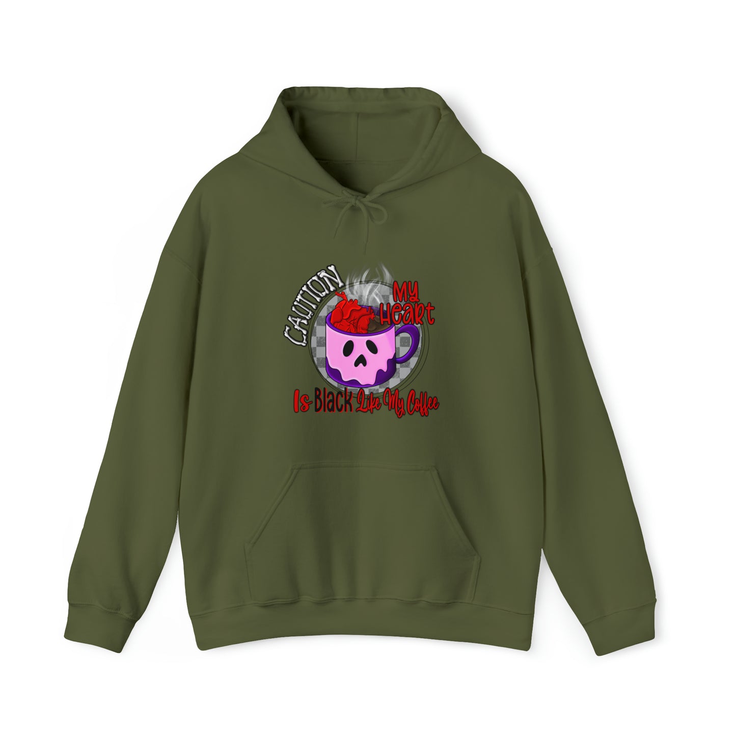 Caution - Unisex Heavy Blend™ Hooded Sweatshirt