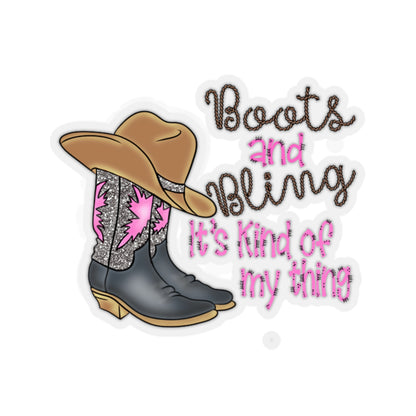 Boots and Bling - Kiss-Cut Stickers
