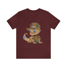 Load image into Gallery viewer, Steampunk Lizard - Unisex Jersey Short Sleeve Tee